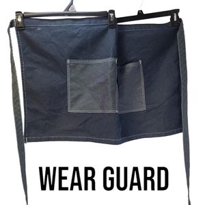 Denim Half Apron Blue Indigo Front Pockets Wear Guard 826 29x18 - READ